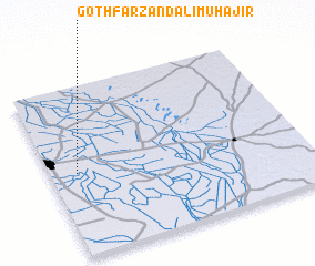 3d view of Goth Farzand Ali Muhājir