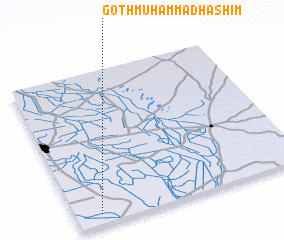 3d view of Goth Muhammad Hāshim
