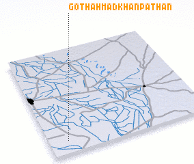 3d view of Goth Ahmad Khān Pathān