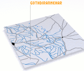 3d view of Goth Dīran Mehar