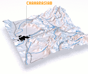 3d view of Chahār Āsīāb