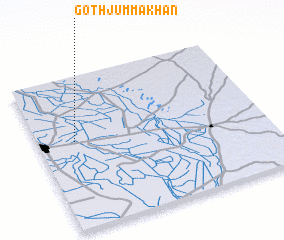 3d view of Goth Jumma Khān