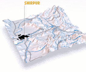 3d view of Shīrpūr