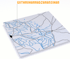 3d view of Goth Muhammad Zamān Sihar