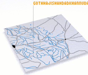 3d view of Goth Hāji Shāhdād Khān Nudāni