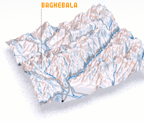 3d view of Bāgh-e Bālā