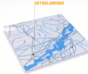 3d view of Goth Ālam Khān