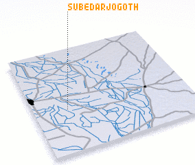 3d view of Subedār jo Goth