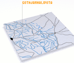 3d view of Goth Jām Hālipota