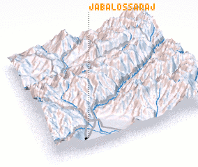 3d view of Jabal os Sarāj