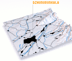 3d view of (( Dzhunurun-Kala ))