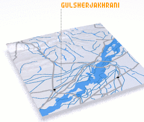 3d view of Gul Sher Jakhrāni