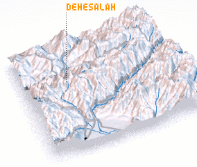 3d view of Deh-e Şalāḩ