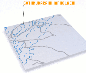 3d view of Goth Mubarak Khān Kolāchi