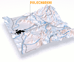 3d view of Pol-e Charkhī