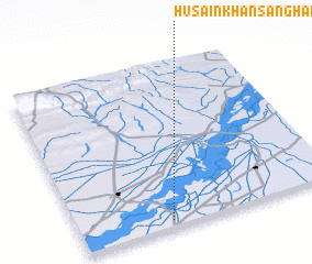 3d view of Husain Khān Sanghar