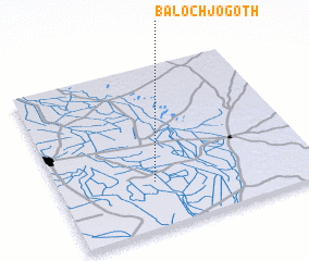 3d view of Baloch jo Goth