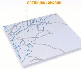 3d view of Goth Munawarābād