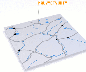 3d view of Malyye Tyukty