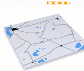 3d view of Kenzhagaly