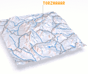 3d view of Tor Zhāwar