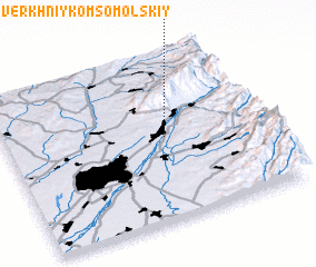 3d view of Verkhniy Komsomolʼskiy