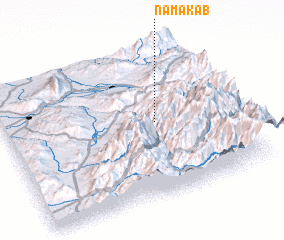 3d view of Namak Āb