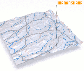 3d view of Khānan Shahr