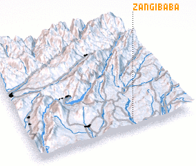 3d view of Zangi-Baba