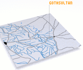 3d view of Goth Sultān