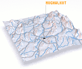 3d view of Mughal Kot