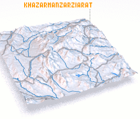 3d view of Khazar Manzar Ziārat