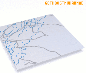 3d view of Goth Dost Muhammad