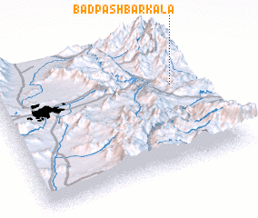 3d view of Bād Pas̲h̲ Bar Kalā