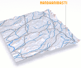 3d view of Mandwāni Basti