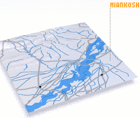 3d view of Miān Kosh