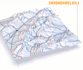 3d view of Shodād Khel Kili