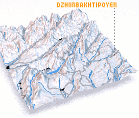 3d view of Dzhonbakhti Poyën