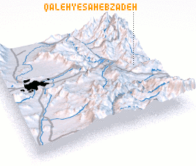 3d view of Qal‘eh-ye Şāheb Zādeh