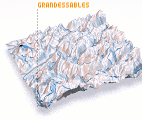 3d view of Grandes Sables