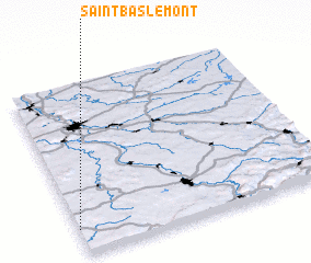 3d view of Saint-Baslemont