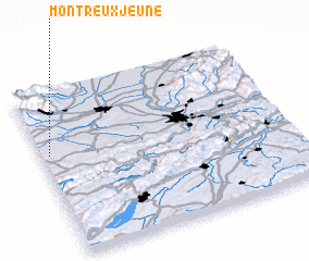 3d view of Montreux-Jeune