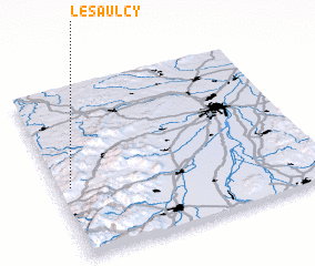 3d view of Le Saulcy