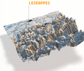 3d view of Les Rappes