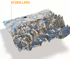 3d view of Ecuvillens