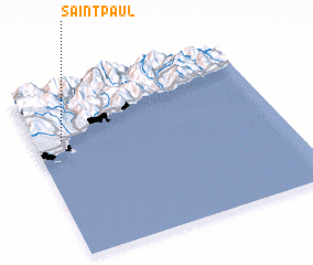 3d view of Saint-Paul