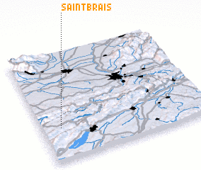 3d view of Saint-Brais