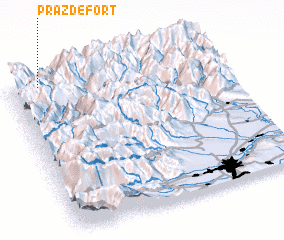 3d view of Praz-de-Fort