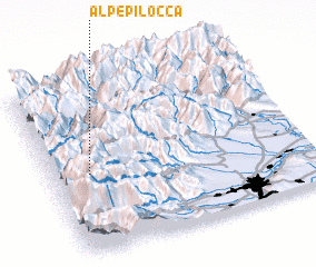 3d view of Alpe Pilocca