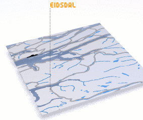 3d view of Eidsdal